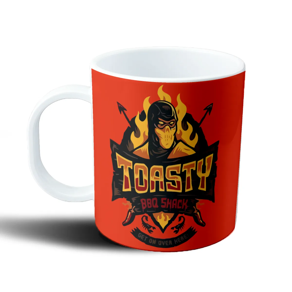Taza de Plástico Mortal Kombat Scorpion Toasty BBQ Shack - vista 2