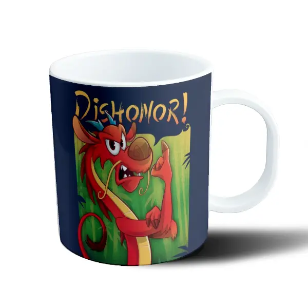 Taza de Plástico Mulan Mushu Dishonor