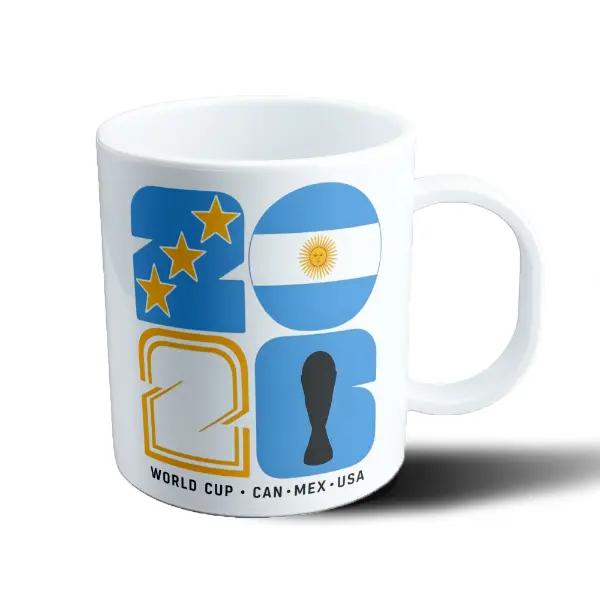 Taza de Plástico Mundial 2026 Argentina