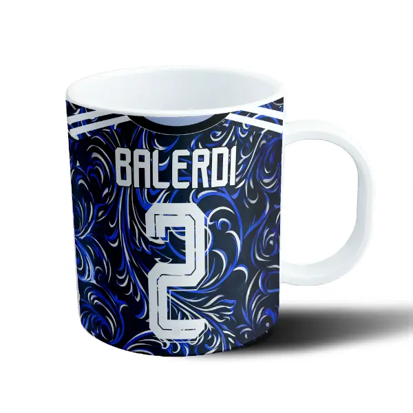 Taza de Plástico Mundial 2026 Balerdi 2 Camiseta Suplente