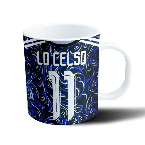 Taza de Plástico Selección Argentina Lo Celso 11 Camiseta Suplente