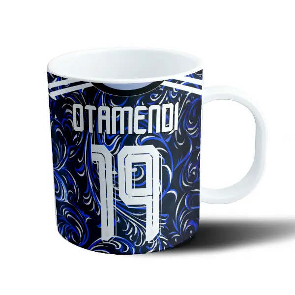 Taza de Plástico Mundial 2026 Otamendi 19 Camiseta Suplente