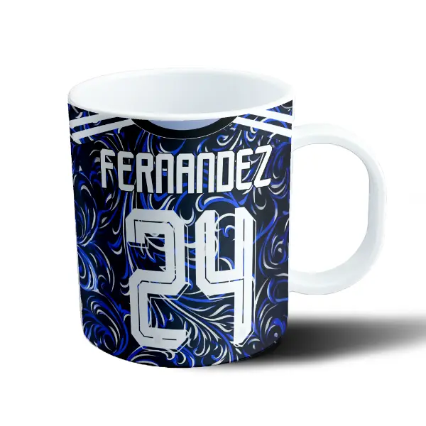 Taza de Plástico Mundial 2026 Fernández 24 Camiseta Suplente
