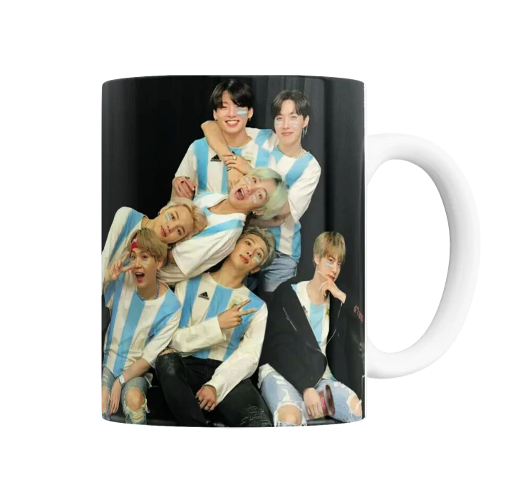 Taza de Cerámica BTS con camiseta de Argentina